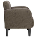 sofastol med armlæn 54 cm kunstlæder mørkegrå