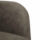 sofastol med armlæn 54 cm kunstlæder mørkegrå
