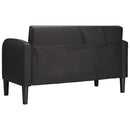 elskovssofa 110 cm kunstlæder sort