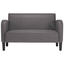 elskovssofa 110 cm kunstlæder grå