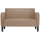 elskovssofa 110 cm kunstlæder cappuccino