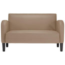 elskovssofa 110 cm kunstlæder cappuccino