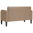 elskovssofa 110 cm kunstlæder cappuccino