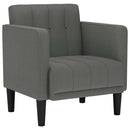 sofastol med armlæn 53 cm stof mørkegrå