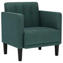 sofastol med armlæn 53 cm stof mørkegrøn