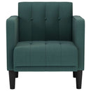 sofastol med armlæn 53 cm stof mørkegrøn