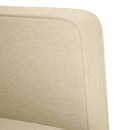 sofastol med armlæn 53 cm stof cremefarvet