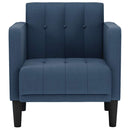 sofastol med armlæn 53 cm stof blå