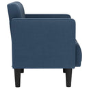 sofastol med armlæn 53 cm stof blå