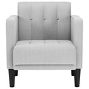 sofastol med armlæn 53 cm stof skygrå