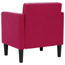 sofastol med armlæn 53 cm fløjl vinrød