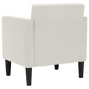 sofastol med armlæn 53 cm fløjl cremefarvet