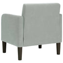 sofastol med armlæn 54 cm fløjl lysegrå