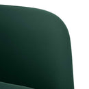 elskovssofa 109 cm fløjl mørkegrøn