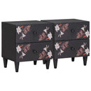 Sengebord 2 pcs Brun 40 x 33,5 x 46 cm Massivt mangotræ