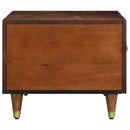 Sofabord Honningbrun 80 x 50 x 40 cm Massivt mangotræ