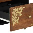Sideboard med skuffe Brun 40 x 33 x 75 cm Massivt mangotræ