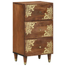 Sideboard med skuffe Brun 40 x 33 x 75 cm Massivt mangotræ