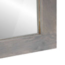 Badeværelsesspejl Grå 70 x 50 x 2,5 cm Glas og Solid Mango træ