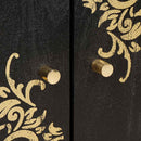 Sideboard Sort 60 x 33 x 75 cm Massivt mangotræ