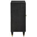 Sideboard Sort 60 x 33 x 75 cm Massivt mangotræ