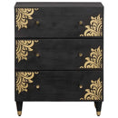 Sideboard Sort 60 x 33 x 75 cm Massivt mangotræ