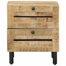 Sengebord Naturfarvet 40 x 33 x 46 cm Massivt mangotræ