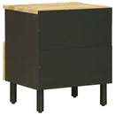 Sengebord 2 pcs Brun 40 x 33 x 46 cm Massivt mangotræ