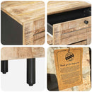 Sengebord Naturfarvet 50 x 33 x 60 cm Massivt mangotræ