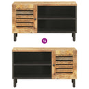 Opbevaringsskabe Naturfarvet 80 x 33 x 46 cm Massivt mangotræ