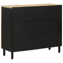 Opbevaringsskabe Naturfarvet 90 x 33 x 75 cm Massivt mangotræ