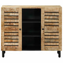 Opbevaringsskabe Naturfarvet 90 x 33 x 75 cm Massivt mangotræ