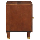 Natskab 2 pcs Brun 40 x 33,5 x 46 cm Massivt akacietræ