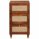 Sideboard med skuffe Brun 40 x 33,5 x 75 cm Massivt mangotræ