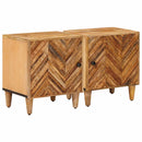 Sengebord 2 pcs Brun 40 x 33,5 x 46 cm Massivt mangotræ