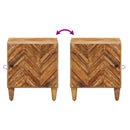 Sengebord 2 pcs Brun 40 x 33,5 x 46 cm Massivt mangotræ