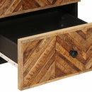 Sengebord 2 pcs Brun 40 x 33,5 x 46 cm Massivt mangotræ