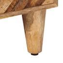 Sengebord 2 pcs Brun 40 x 33,5 x 46 cm Massivt mangotræ