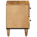 Sengebord 2 pcs Brun 40 x 33,5 x 46 cm Massivt mangotræ