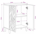 Opbevaringsskabe Brun 60 x 33,5 x 75 cm Massivt mangotræ