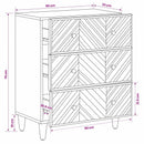 Opbevaringsskabe Brun 60 x 33,5 x 75 cm Massivt mangotræ