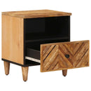 Sengebord 2 pcs Brun 50 x 33 x 60 cm Massivt mangotræ