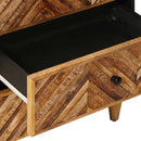 Sengebord med skuffe Brun 50 x 33 x 60 cm Massivt mangotræ