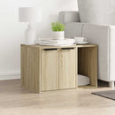 toiletskjuler kattebakke 60x40x40 cm konstrueret træ sonoma-eg