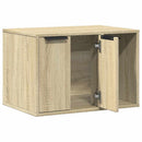 toiletskjuler kattebakke 60x40x40 cm konstrueret træ sonoma-eg