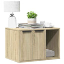 toiletskjuler kattebakke 60x40x40 cm konstrueret træ sonoma-eg