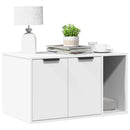 toiletskjuler til kattebakke 80x50x45 cm konstrueret træ hvid