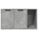 toiletskjuler kattebakke 80x50x45 cm konstrueret træ betongrå