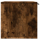toiletskjuler kattebakke 80x50x45 cm konstrueret træ røget eg