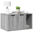 toiletskjuler kattebakke 80x50x45 cm konstrueret træ grå sonoma